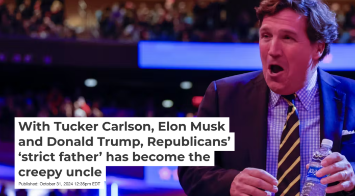 Tucker Carlson at the Trump campaign rally at Madison Square Garden on Oct. 27, 2024. Anna Moneymaker/Getty Images